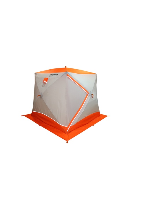 фото Палатка для зимней рыбалки Пингвин Призма Brand New (2-сл) оранжевый-белый