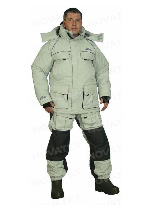фото Зимний костюм для охоты и рыбалки «Камчатка» -45 (Таслан, Серый) GRAYLING