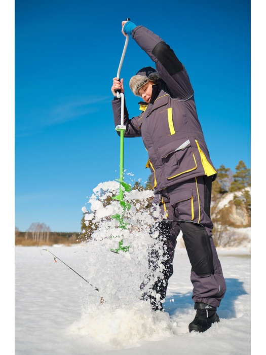 фото Костюм зимний для рыбалки GRAYLING Камчатка 2020 до -45С (таслан, серо-желтый)