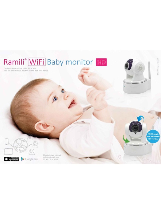 фото Видеоняня Ramili Baby Monitor RV800 белая  