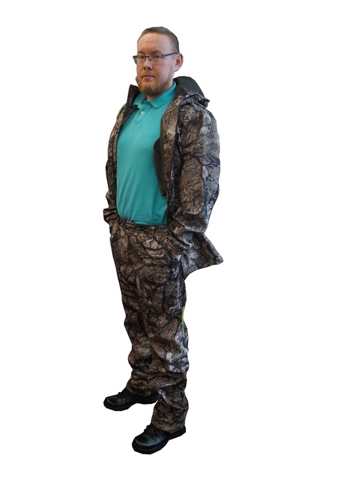 фото Осенний костюм для рыбалки «Свелл» (полофлис, зеленая ветка) КВЕСТ (подкладка флис)