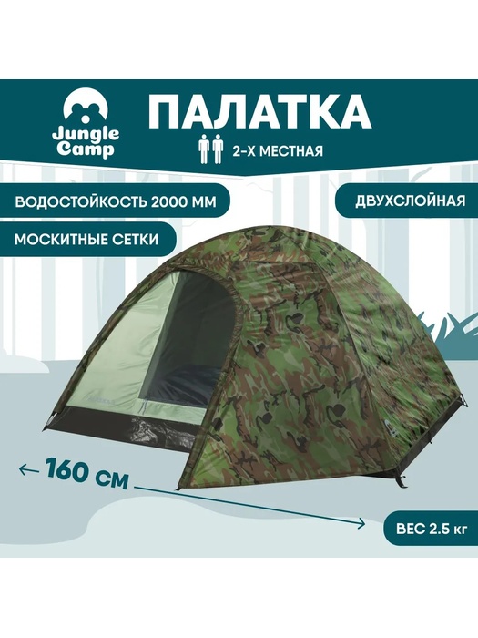 фото Палатка Jungle Camp ALASKA 2 (двухместная)
