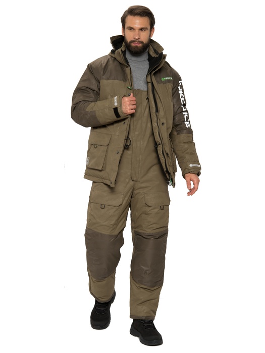 фото Зимний костюм для рыбалки Yukon Ice CAMO (Хаки, Breathable) Huntsman