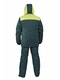 фото  Зимний костюм для работы URSUS "Буран" зелёный с жёлтым (Смесовая Грета) -25°C