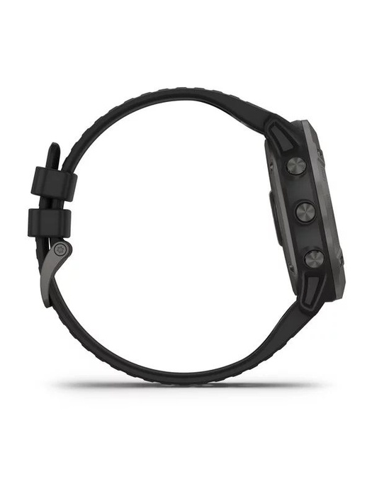 фото Garmin FENIX 6X Sapphire серый DLC (010-02157-11) с черным ремешком