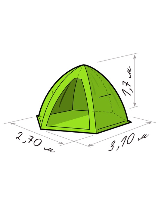 фото Зимняя палатка ЛОТОС 4ЛТ Зеленая