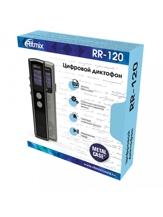 фото Цифровой диктофон Ritmix RR-120 8Gb черный