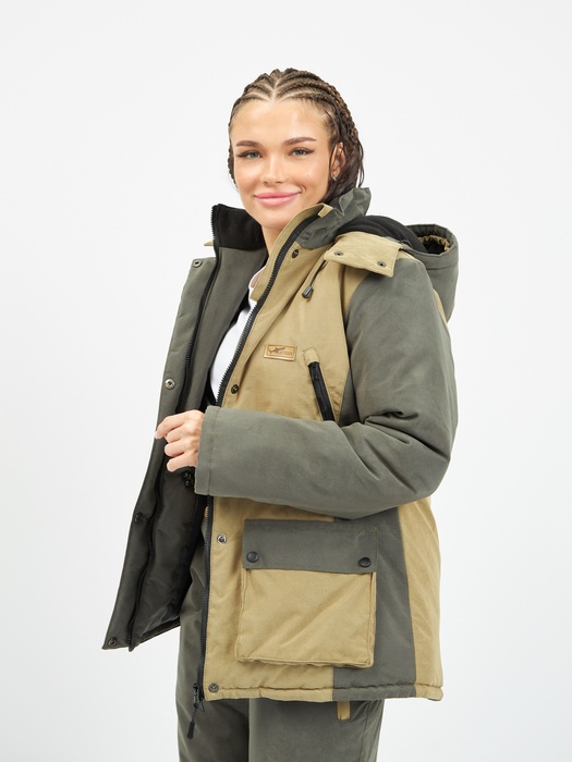 фото Куртка KATRAN Ангара -20С зимняя женская мембранная утепленная (Финляндия, св. хаки)