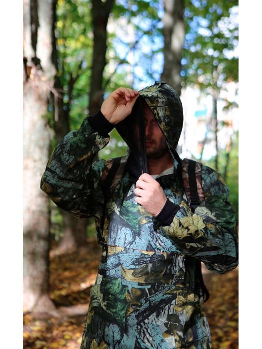 фото Костюм летний Антигнус-Люкс (Смесовая, Тёмный лес) Huntsman