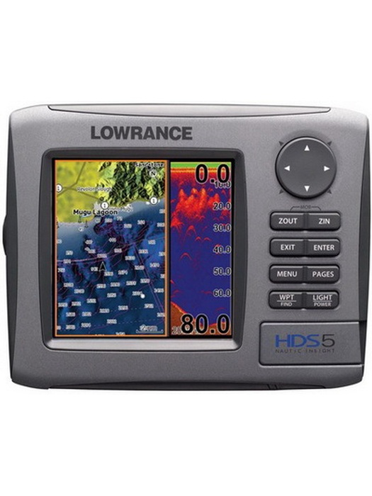 фото Lowrance HDS-5 с датчиком 83/200 КГц