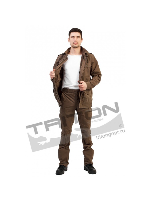 фото Летний костюм для охоты и рыбалки TRITON М-65 (Хлопок 180 гр., хаки)
