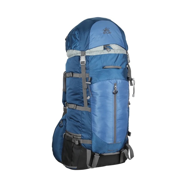 Рюкзак туристический мужской треккинговый для похода СПЛАВ BASTION 90 литров (синий)