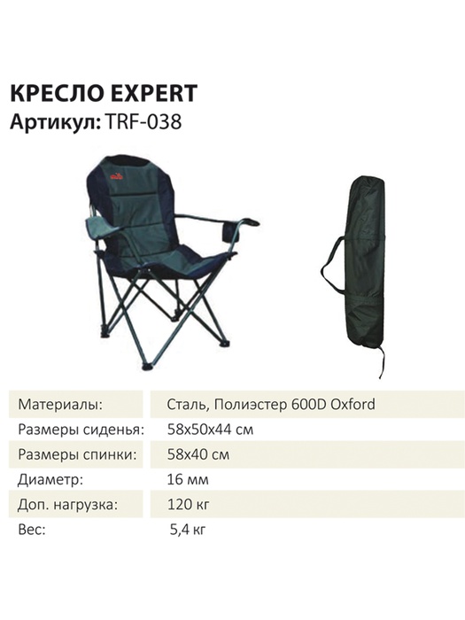 фото Складное кресло Tramp Expert (зеленый)