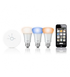 фото Комплект управляемых лампочек+роутер Philips Hue Connected Bulb Starter Pack для iPhone/iPad