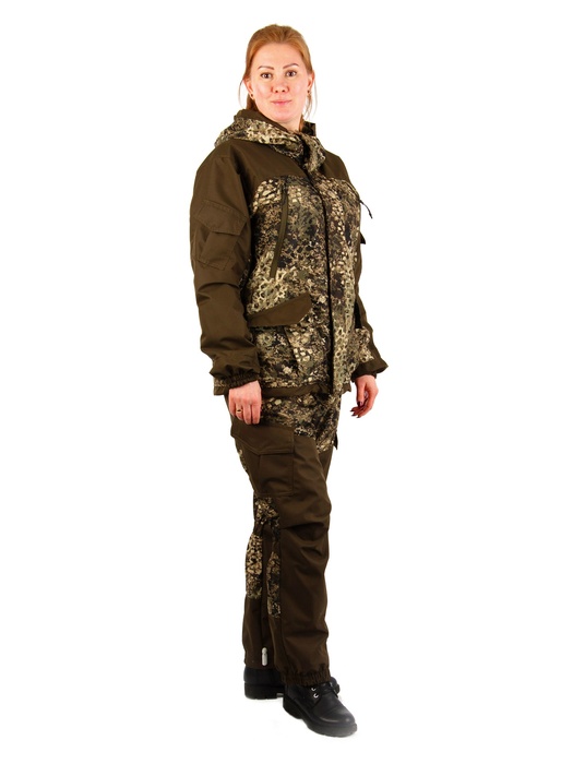 фото Осенний женский костюм для охоты и рыбалки КВЕСТ Горка Осень (дуплекс, варан)