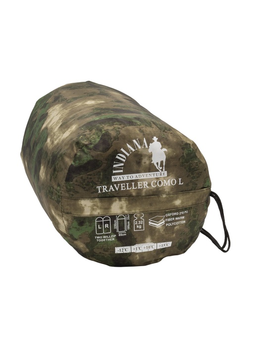 фото Спальный мешок Indiana Traveller Camo, R-zip (до 12°С)