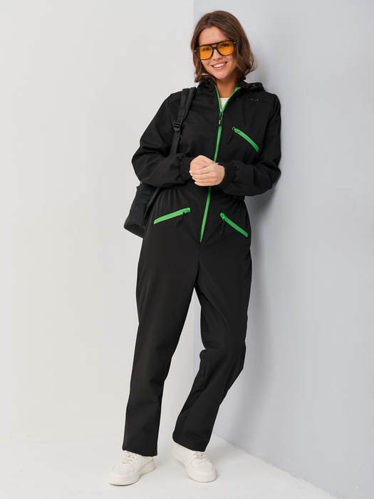 фото Комбинезон женский осенний для охоты и рыбалки KATRAN АМАЗОНКА (Софтшелл, черный)