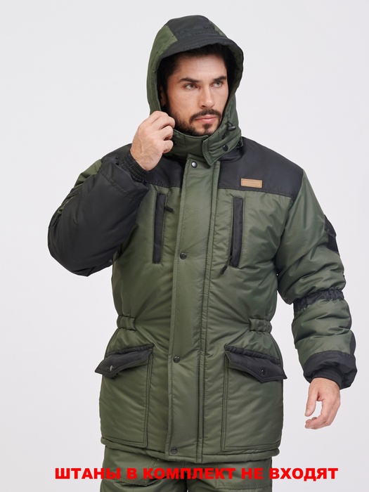 фото Куртка зимняя для охоты и рыбалки KATRAN АРХЫЗ-35°С (Таслан, хаки)