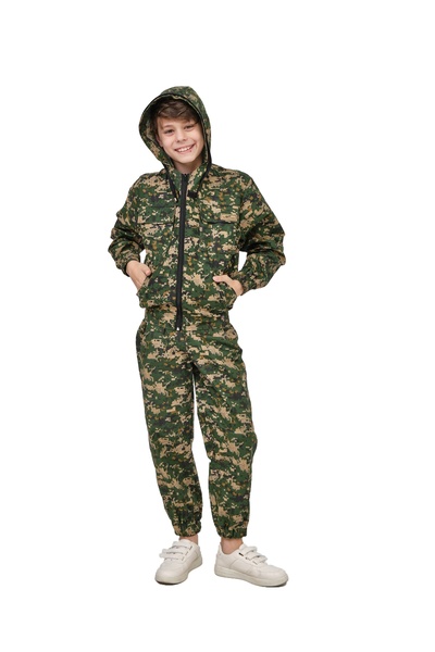 Детский антимоскитный костюм KATRAN ДОН (Хлопок, зеленый пиксель) - фото 3