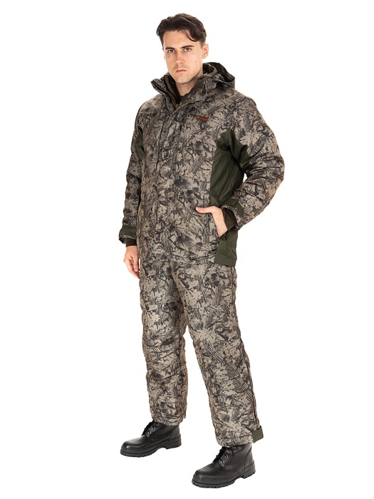 фото Зимний костюм для охоты и рыбалки АМУР (Таслан, антрацит) Huntsman