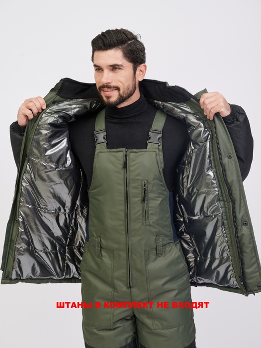 фото Куртка зимняя для охоты и рыбалки KATRAN АРХЫЗ-35°С (Таслан, хаки)