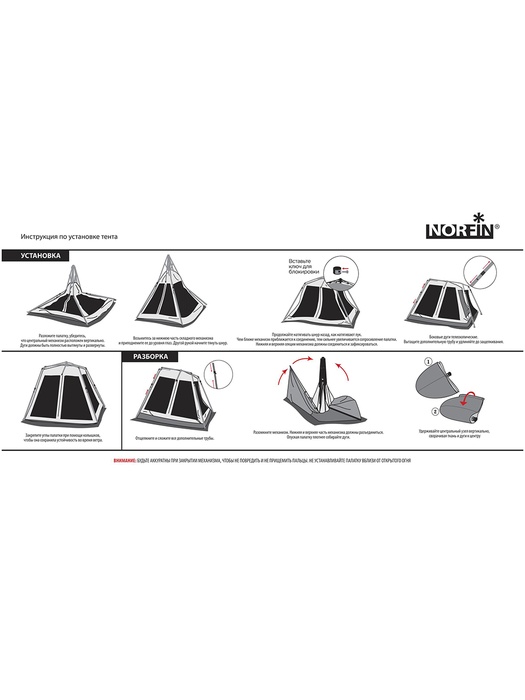 фото Тент шатер автоматический NORFIN TORINO NF