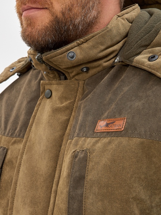 фото Куртка зимняя для охоты и рыбалки KATRAN ШКВАЛ -35°С (Финляндия, хаки)