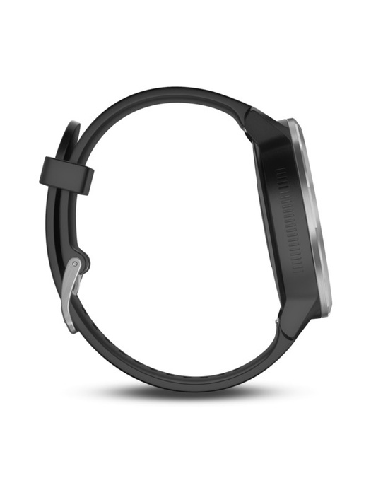 фото Garmin VIVOACTIVE 3 серебристые с черным ремешком (010-01769-02)