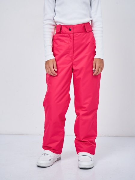 Зимние подростковые детские брюки для девочек KATRAN SLIDE (мембрана, малиновый) - фото 3