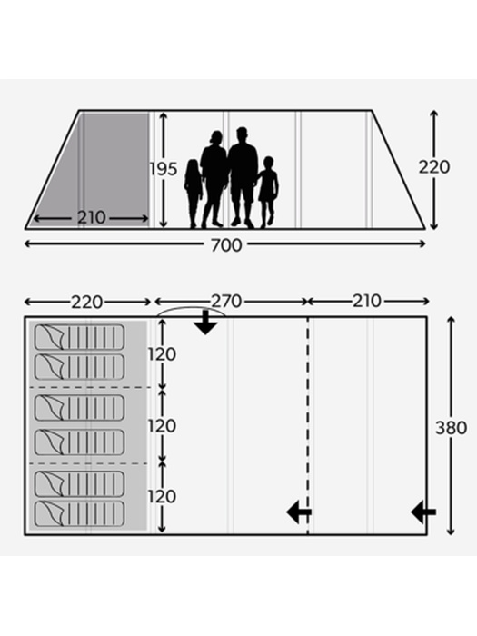 фото Палатка KAMPA Dometic Wittering 6