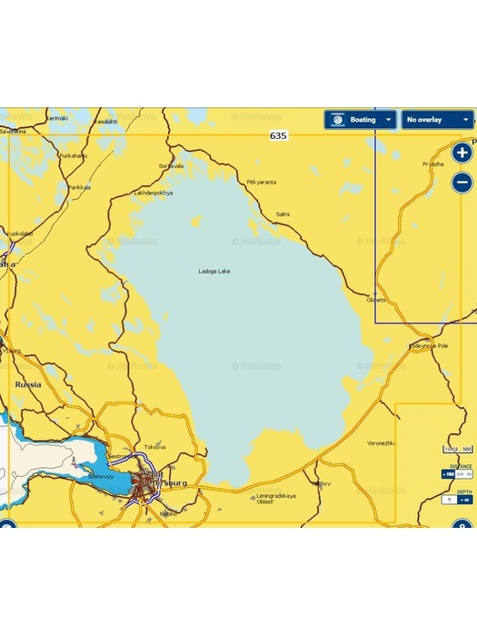 фото Карты Navionics Россия 5G635S2 Ладожское озеро