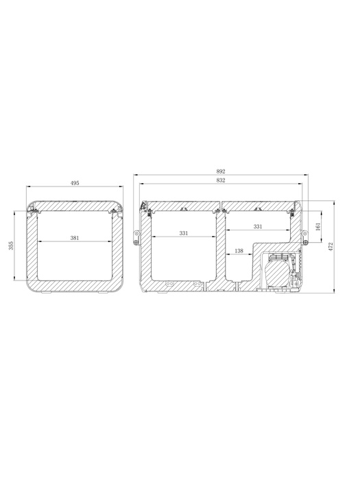 фото Компрессорный автомобильный холодильник Dometic CoolFreeze CFX3 75DZ