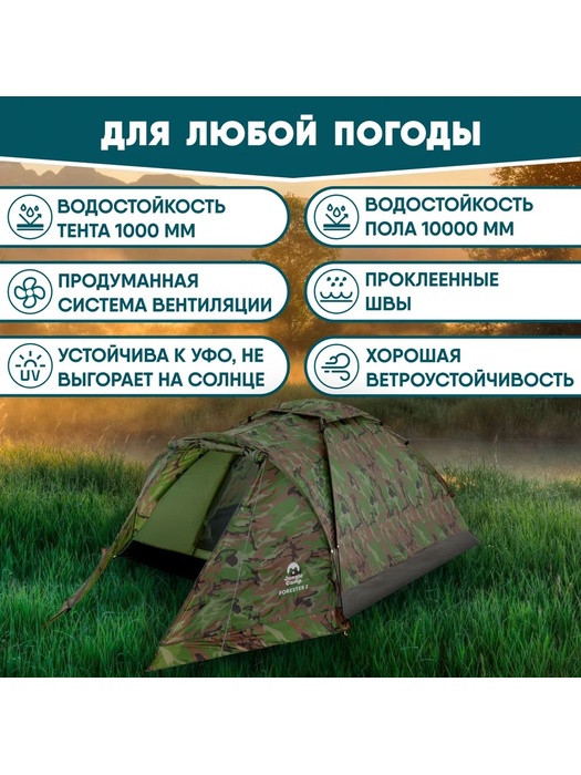 фото Палатка двухместная JUNGLE CAMP Forester 2