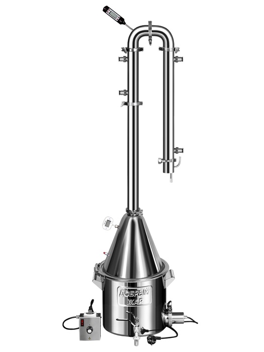 фото Самогонный аппарат (дистиллятор) Добрый жар Абсолют ПРО 20 литров (съемный ТЭН)