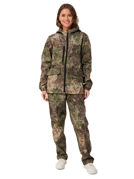 фото Женский демисезонный костюм KATRAN ВОЛГА (полофлис, лес)