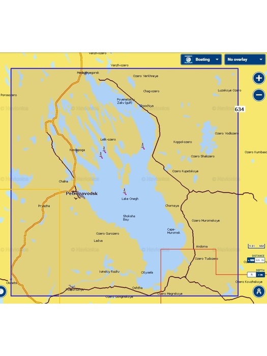 фото Карты Navionics Россия 5G634S2 Онежское озеро