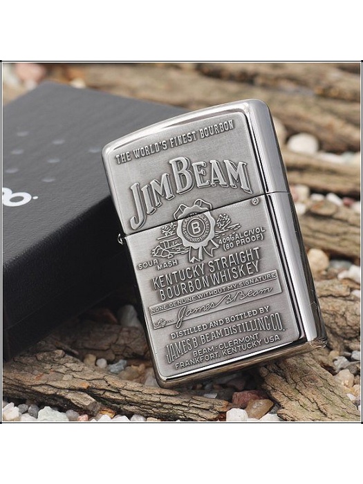 фото Зажигалка Zippo Jim Beam Chrome Emblem № 250JB.928