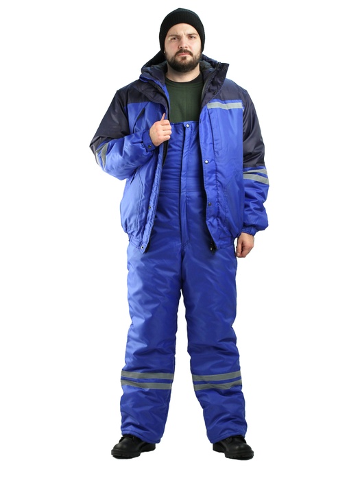 фото Зимний костюм для работы URSUS "Стим" васильковый с синим (Оксфорд)