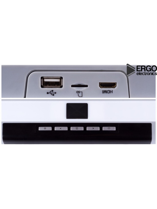 фото Потолочный монитор с андроид приставкой 17.3" ERGO ER17SA IPS (XIAOMI MI TV STICK) серый