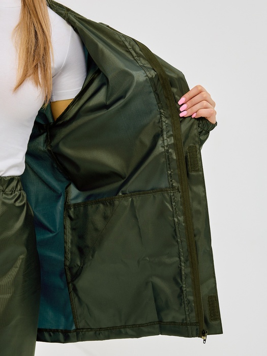 фото Дождевик женский пончо накидка KATRAN ГРОЗА (Оксфорд, хаки)