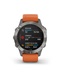 фото Garmin FENIX 6 Sapphire титановый (010-02158-14) с оранжевым ремешком