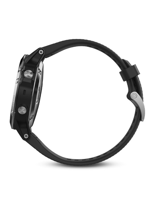 фото Garmin FENIX 5 серебристые с черным ремешком (010-01688-03)