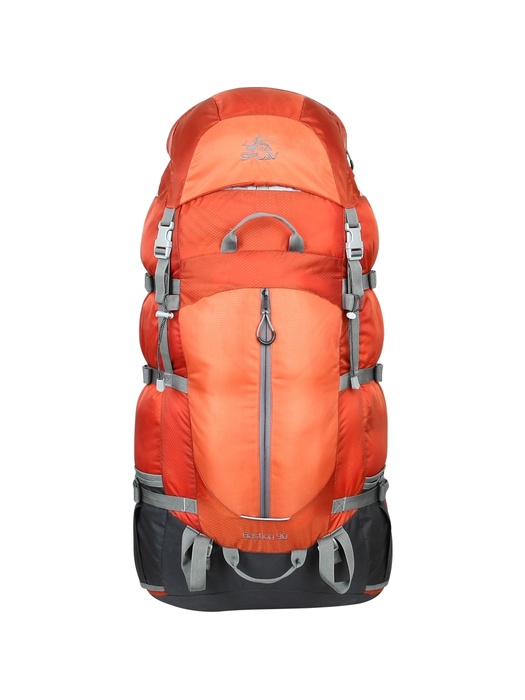 фото Рюкзак туристический мужской треккинговый для похода СПЛАВ BASTION 90 литров (оранжевый)