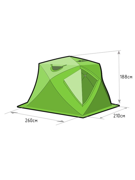 фото Зимняя палатка ЛОТОС Куб 4 Компакт