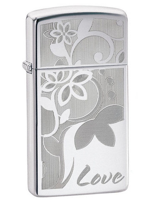 фото Зажигалка Zippo Slim Love Engraving № 24816