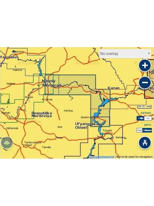 фото Карты Navionics Россия 5G627S2 Н. Новгород - Ульяновск