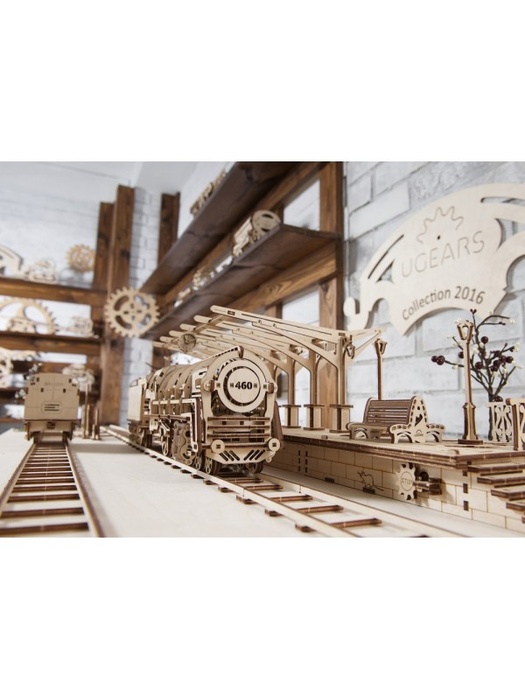 фото 3D деревянный конструктор UGEARS Перрон