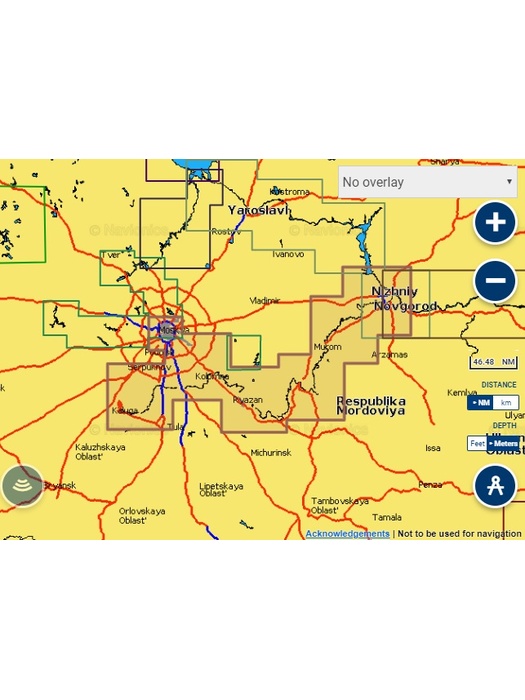 фото Карты Navionics Россия 5G621S2 Река Москва, река Ока