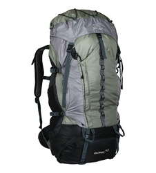 фото Туристический рюкзак СПЛАВ BIONIC 70 (70 литров) зеленый/серый