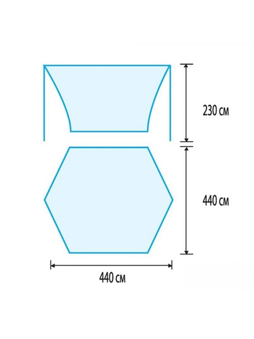фото Тент от дождя и солнца Tramp Lite палатка Tent (синий)